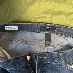 Torrid Blue Denim Curvy Skinny Jeans